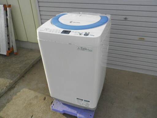 シャープ ７kg 全自動洗濯機  ES-GE70N２０１３年 無料配送（つくば市から２０キロまで