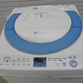 シャープ ７kg 全自動洗濯機  ES-GE70N２０１３年 無料配送（つくば市から２０キロまで シャープ 7kg 全自動洗濯機 ES-GE70N2013年 無料配送（つくば市