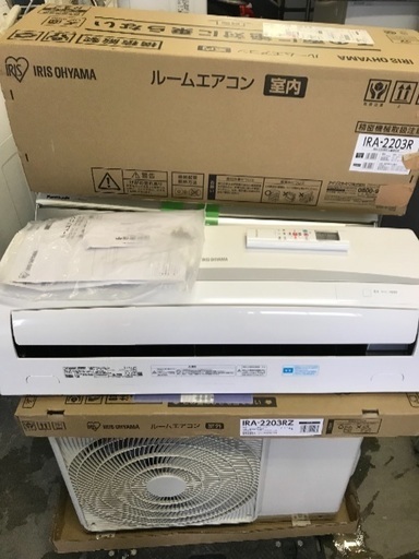 新品未使用品 アイリスオーヤマ 6畳用 ルームエアコン IRA-2203R