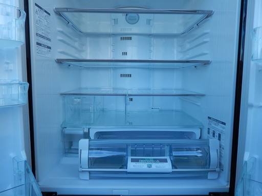 HITACHI/日立 6ドア冷凍冷蔵庫 R-X5200X 517L 2015年製 ブラック鏡面