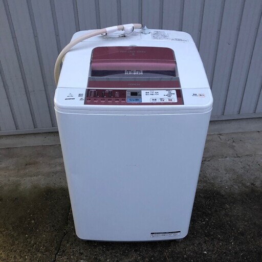 【HITACHI】 日立 全自動洗濯機 BW-7MV ピンク 7.0kg 95L 縦型 2011年製