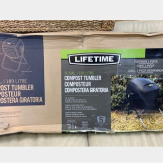 新品 ★  LIFETIME コンポスター 189L 家庭用 堆肥 肥料 回転式 生ごみ処理機 コンポスト タンブラー COMPOST 60076 ライフタイム