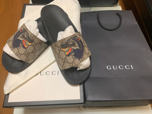 【希少】GUCCI オオカミ柄 サンダル