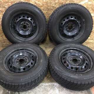 【BS BLIZZAK VRX 185/70R14】スタッドレス 4本【スチールホイール 14インチ 6J4HPCD100】2013年製 バリ溝　(VTD78) クレジットカード QR決済可能 BS BLIZZAK VRX 185/70R14】スタッドレス 4本【スチールホイール 14