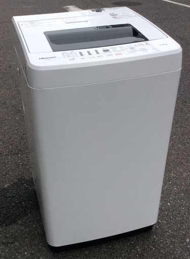 【RKGSE-200】特価！ハイセンス/Hisense/4.5kg洗濯機/HW-E4501/中古/2016年製/当社より近隣無料配達OK！