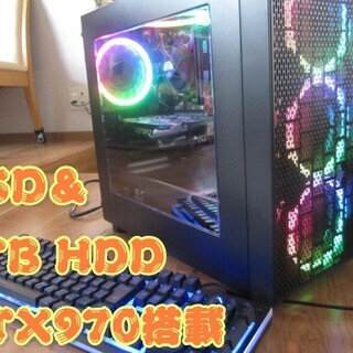 ゲーミングPC【新品パーツ多い+GTX970搭載+ゲーミングキー...