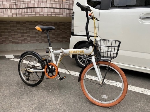 格安！ＧＲＡＰＨＩＳ20インチサスペンション付き折りたたみ自転車 