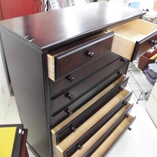 旭川家具 8段 和箪笥 幅108.5×奥行45×高さ136.5cm
