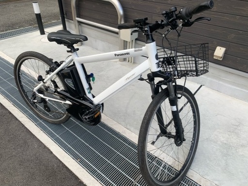 地域限定送料無料　パナソニック　ハリヤ　新基準　26インチ　16AH　白　パスブレイス　ジェッター　神戸市　電動自転車