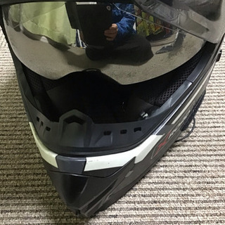 バイク ヘルメット サンシェード内蔵 2WAY Mサイズ
