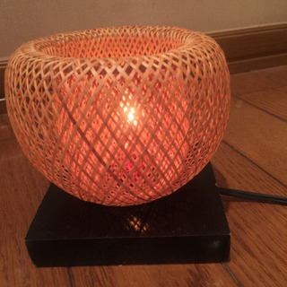 優しい灯り 竹製 ランプ