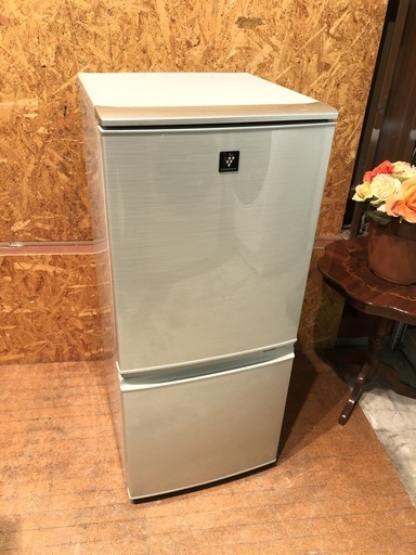 【管理KRR145】SHARP 2013年 SJ-PD14X 137L 2ドア冷凍冷蔵庫