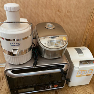 電子オーブンレンジ・炊飯器・製パン機・パワージューサー