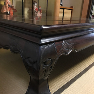 座敷机 黒檀 50万円 - 座卓、ローテーブル 