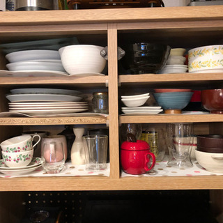収納家具 取りに来てくださる方！美品ナフコ食器棚♡