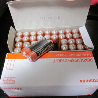 ★TOSHIBA★単3乾電池★４０本★マンガン電池★古いので安く...