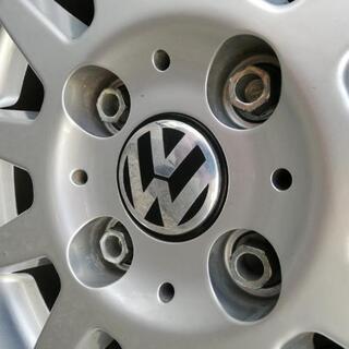 フォルクスワーゲンup用 アルミホイールのみ4個VWホイールキャップ付き