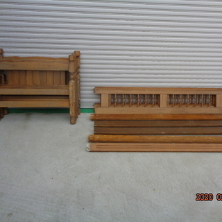 木材　資材　木製２段ベッドのフレーム　　DIY　ジャンク！