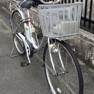 ＜動作品＞パナソニック・電動アシスト自転車 タウンVIVI ・26インチ・充電器付