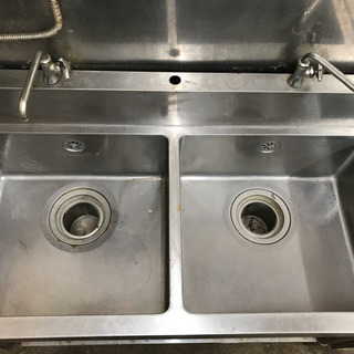 業務用 2槽シンク 1200/600/800 新品 流し台 水栓取付仕様 送料込 楽天市場】業務用 二槽シンク 1200×600 KIPROSTAR【ステンレス