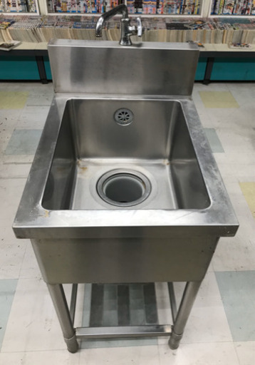 業務用流し台　水栓付　W450×D600×H800