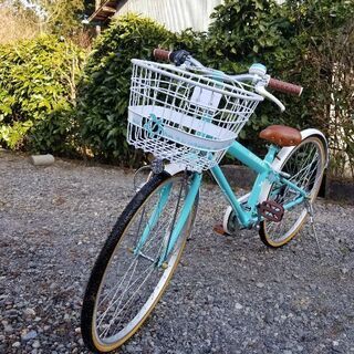 子供用自転車 26インチ 女子用 児童用ヘルメット56～58 女子用