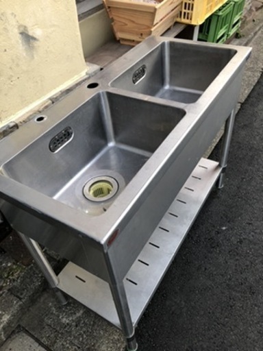 【業務用】中古二槽シンク