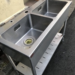 【業務用】中古二槽シンク