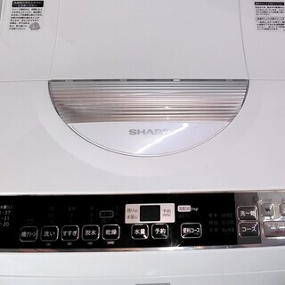 配達設置🚚　乾燥付き　洗濯機　高年式　シャープ　カビない穴無しドラム