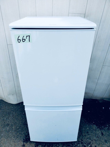 高年式667番 SHARP✨ ノンフロン冷凍冷蔵庫❄️  SJ-D14A-W‼️