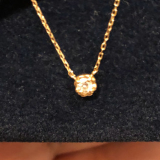 AHKAH K18ピンクゴールド/ダイヤ ティア ネックレス