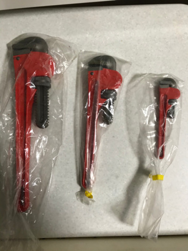 パイプレンチ3本　150、250、350【KTC】