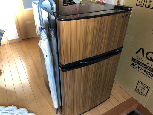 90L  Grand Line 2ドア冷凍／冷蔵庫　2018年11月楽天市場で購入