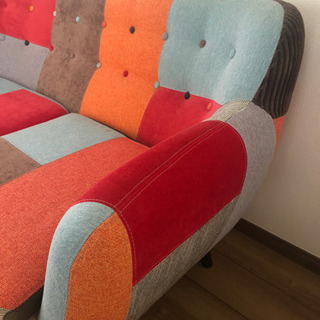 フランフラン パッチワークソファ(2人がけ)