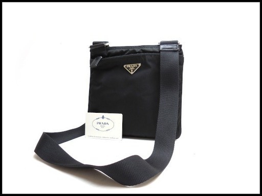 PRADA プラダ ナイロン ショルダーバッグ BT7372 サコッシュ 黒