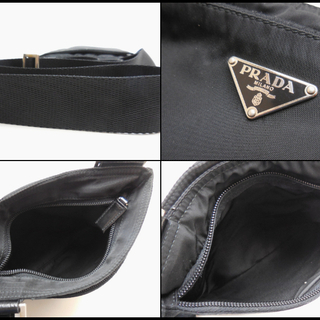 PRADA プラダ ナイロン ショルダーバッグ BT7372 サコッシュ 黒