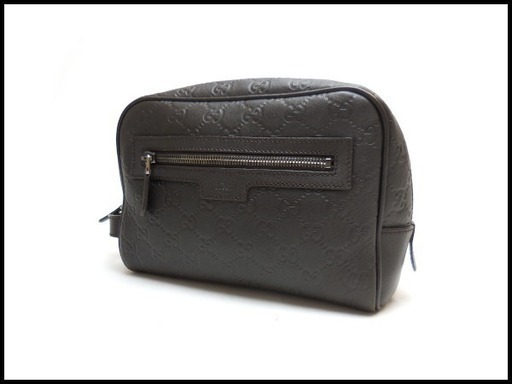 GUCCI グッチ グッチシマ セカンドバッグ 419775 濃茶 ポーチ