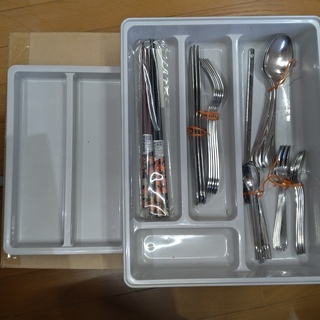 お箸、ナイフ、フォーク、スプーン、収納箱