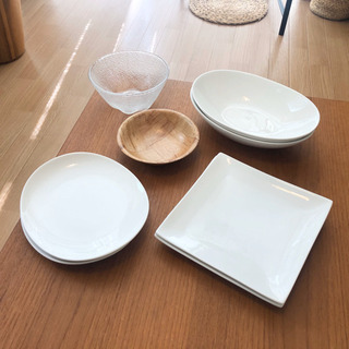 ニトリ キッチン用品 皿 プレート 白い皿 スクエア 楕円 調理器具 
