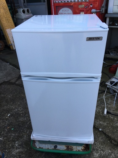 【美品】2ドア冷凍冷蔵庫 ベステック 冷蔵庫 BTMF21　※2018年製