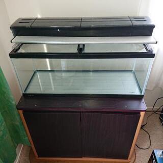 90cn水槽セット 水槽台・外部フィルター・クーラー付き