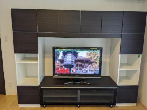 【取り置き中】浜田家具購入 TVボード 綾野製作所 エスエークラフト 壁面収納