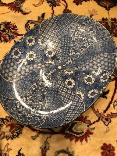 藍染蔵  大皿