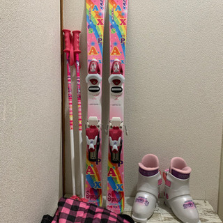 KAZAMA カザマ★スキー板 ストック ブーツ スキーケース4...