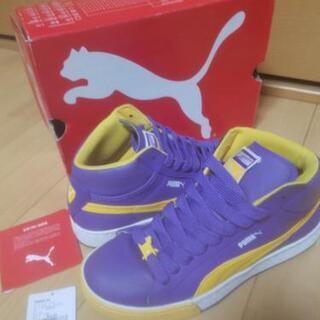 【美中古】プーマミッドバンパーPUMA MID紫黄色パープルイエロー