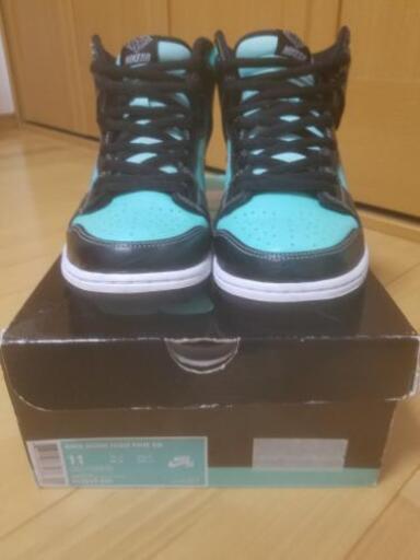 美】NIKE DUK HIGH PRM SB TIFFANYティファニーdiamond supply