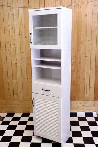 １２ニトリスリム食器棚450 300 1795キッチン収納大特価ホワイトタイプキッチンボード住まい新生活配達可能 Pickers 名鉄岐阜の収納 家具 食器棚 キッチン収納 の中古あげます 譲ります ジモティーで不用品の処分