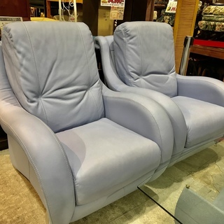 NIERI/Pininfarina 総革応接ソファ+ガラステーブルセット