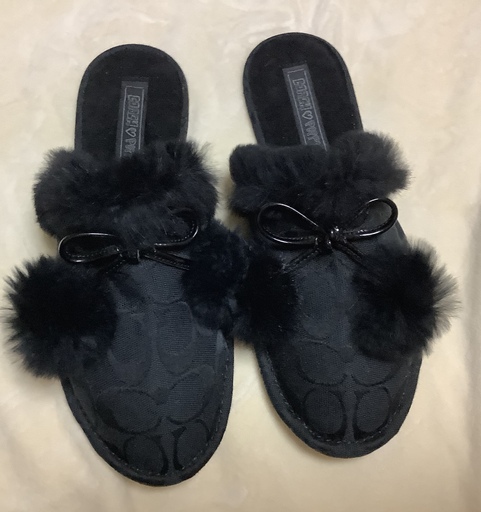 新品未使用 正規品 Coach シグネチャー スリッパ ルームシューズ 8 (25cm ) コーチ