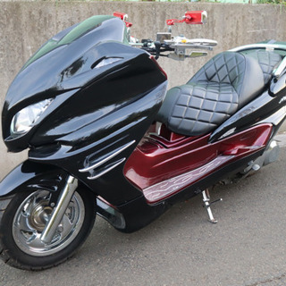【YAMAHA マジェスティ】人気カラーの組み合わせ！！前後メッキホイール！！